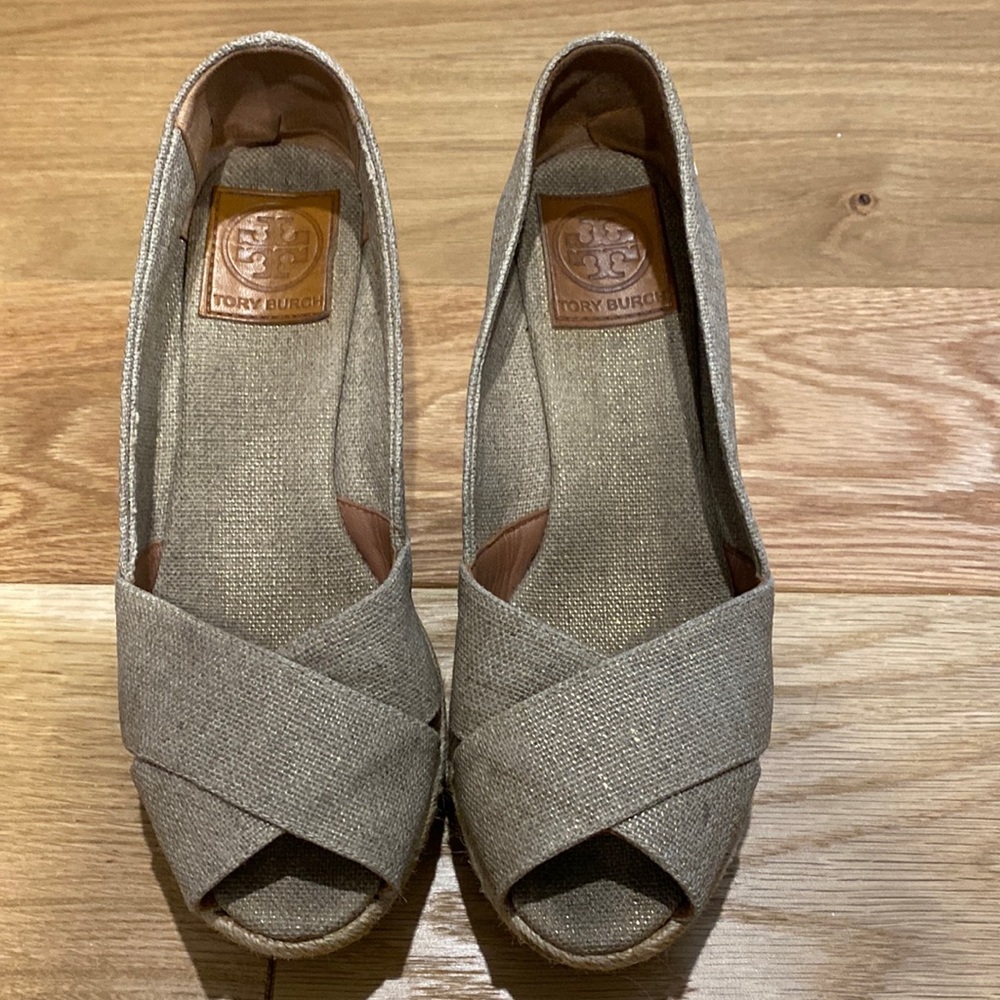 Tory Burch espadrille wedge size 7